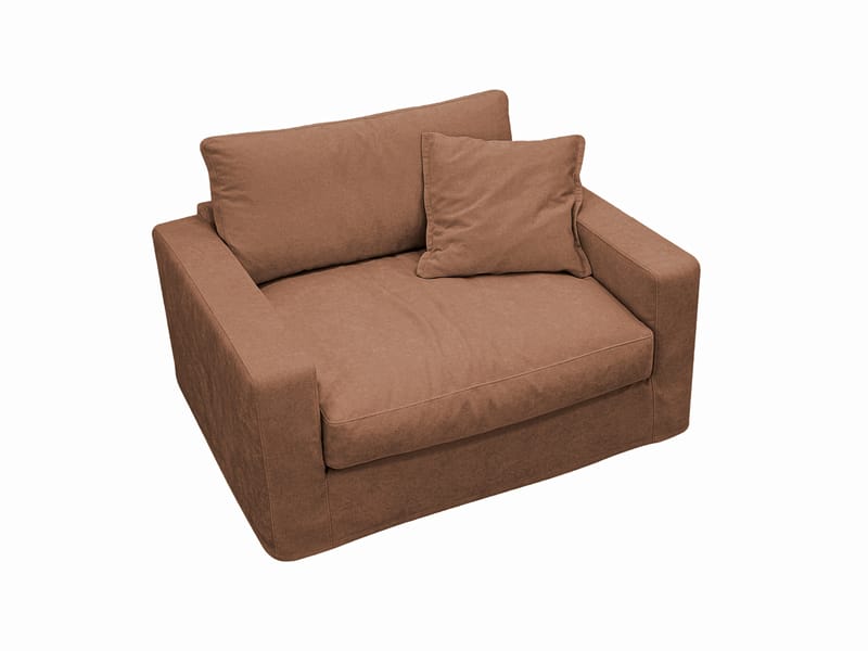 Valencia Extra Deep -nojatuoli irrotettavalla ja pestävällä verhoilulla - Ruosteenruskea - Huonekalut - Tuoli & nojatuoli - Nojatuoli & lepotuoli