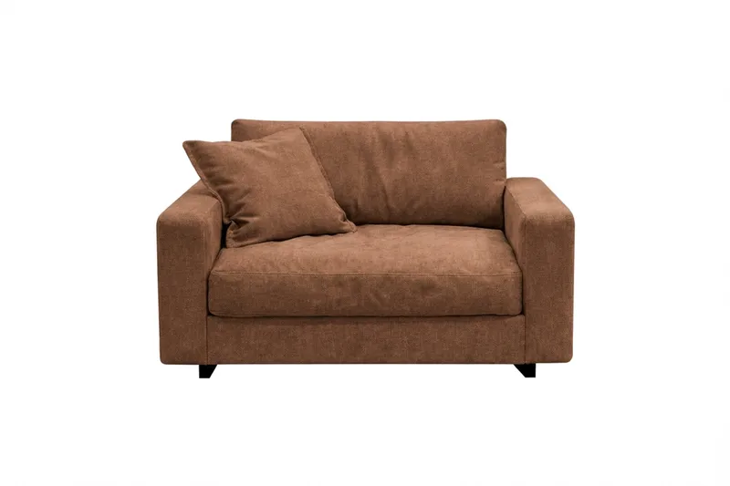 Valencia Extra Syvä chenille-nojatuoli, Ruosteenruskea