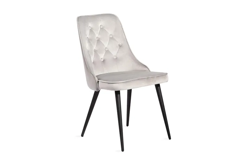 Velvet Deluxe Samettituoli, Musta/Harmaa