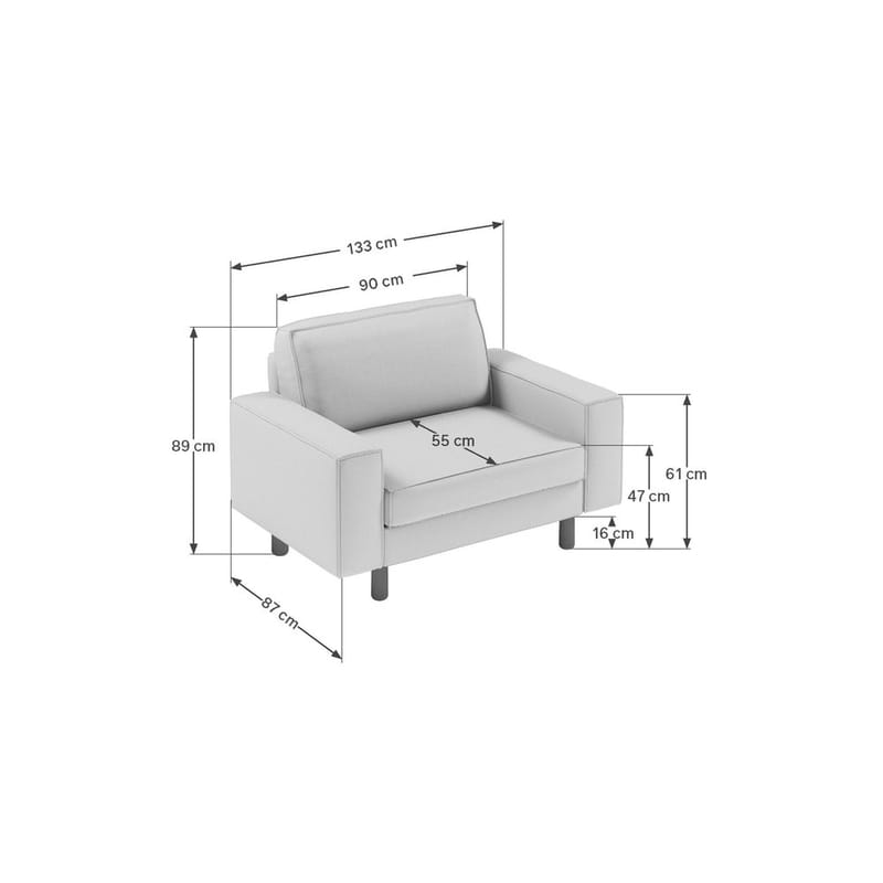 Vilsa Nojatuoli - Vihreä - Huonekalut - Tuoli & nojatuoli - Nojatuoli & lepotuoli
