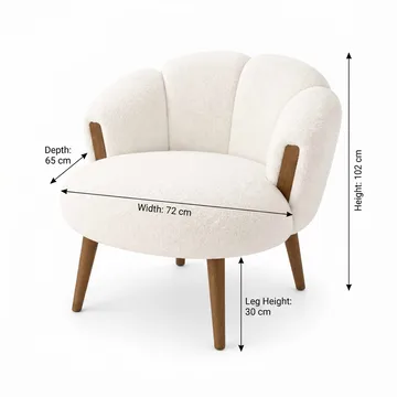 Wing Chair -nojatuoli Atelier Del Sofa Star (72 x 102 x 65 cm) Valkoinen - Huonekalut - Tuoli & nojatuoli - Nojatuoli & lepotuoli