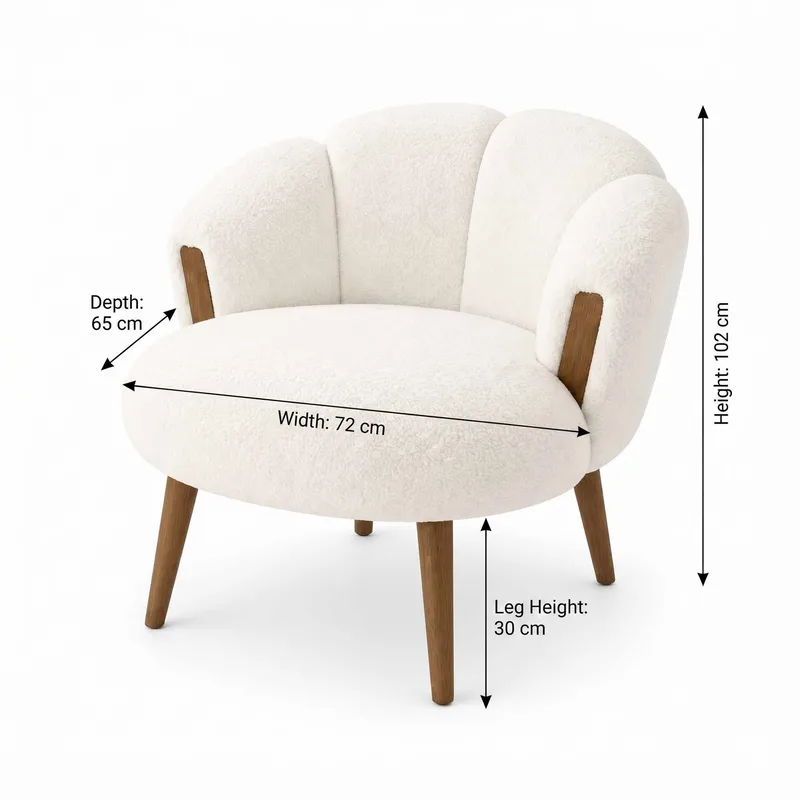 Wing Chair -nojatuoli Atelier Del Sofa Star (72 x 102 x 65 cm) Valkoinen - Huonekalut - Tuoli & nojatuoli - Nojatuoli & lepotuoli