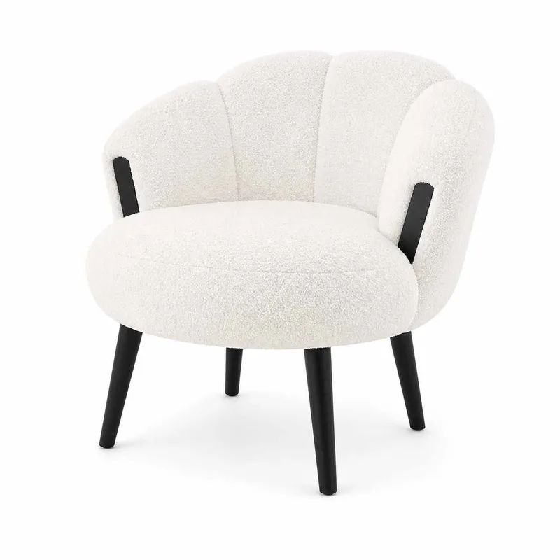 Wing Chair -nojatuoli Atelier Del Sofa Star (72 x 102 x 65 cm) Valkoinen/musta, undefined