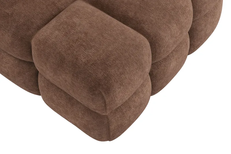 XS23-003 armchair teddy fabric Andrarum Brown VALUE_MISSING_15390 - Huonekalut - Tuoli & nojatuoli - Nojatuoli & lepotuoli