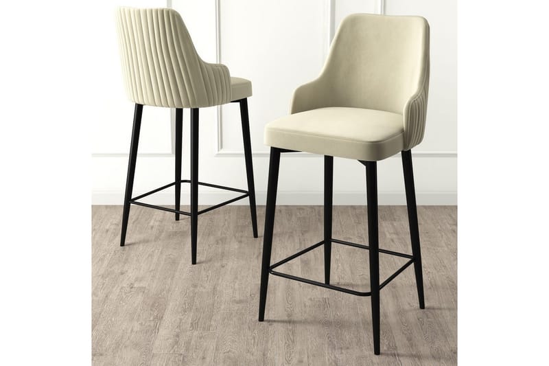 Ydra Baarituoli 105 cm - Beige/Musta - Huonekalut - Tuoli & nojatuoli - Baarituoli