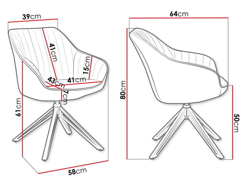 Zerlin Työtuoli - Harmaa - Huonekalut - Tuoli & nojatuoli - Työtuolit