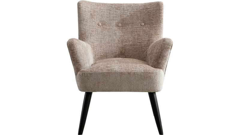 Zevani nojatuoli bouclé-kankaalla - Biscuit Cream - Huonekalut - Tuoli & nojatuoli - Nojatuoli & lepotuoli