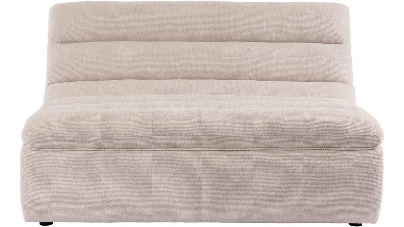 Valdoro 2-istuttava keskimoduuli kankaalla 135 cm - Beige - Huonekalut - Sohva