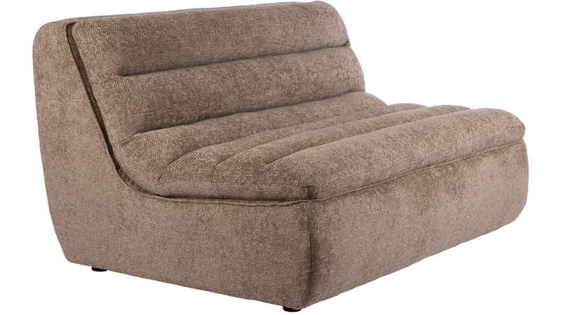 Valdoro 2-istuttava keskimoduuli kankaalla 135 cm, Minkki