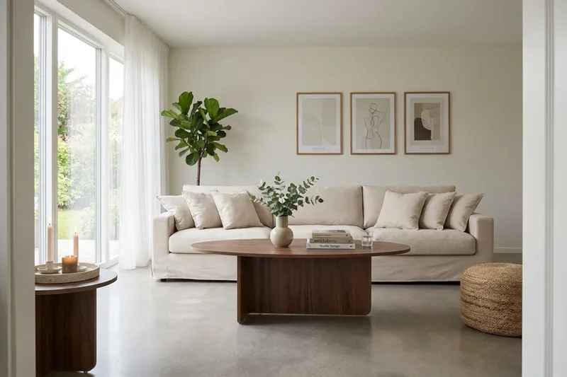 Valencia Extra Deep 5-istuttava sohva irrotettavalla ja pestävällä verhoilulla - Beige - Huonekalut - Sohva