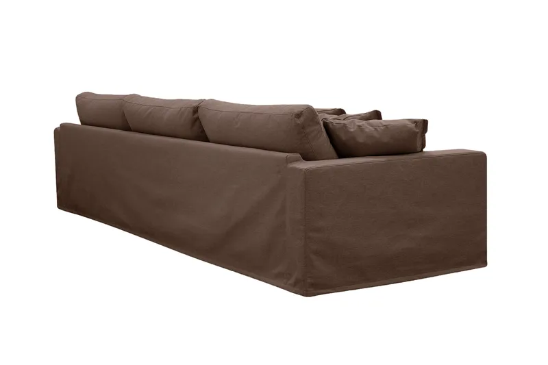 Valencia Extra Deep 5-istuttava sohva irrotettavalla ja pestävällä verhoilulla - Tummanruskea - Huonekalut - Sohva