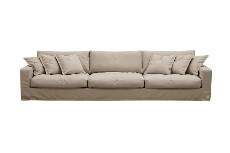 Valencia Extra Deep 5-istuttava sohva irrotettavalla ja pestävällä verhoilulla, Ruskea