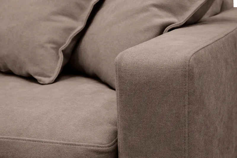 Valencia Extra Deep 5-istuttava sohva irrotettavalla ja pestävällä verhoilulla - Tummanruskea - Huonekalut - Sohva