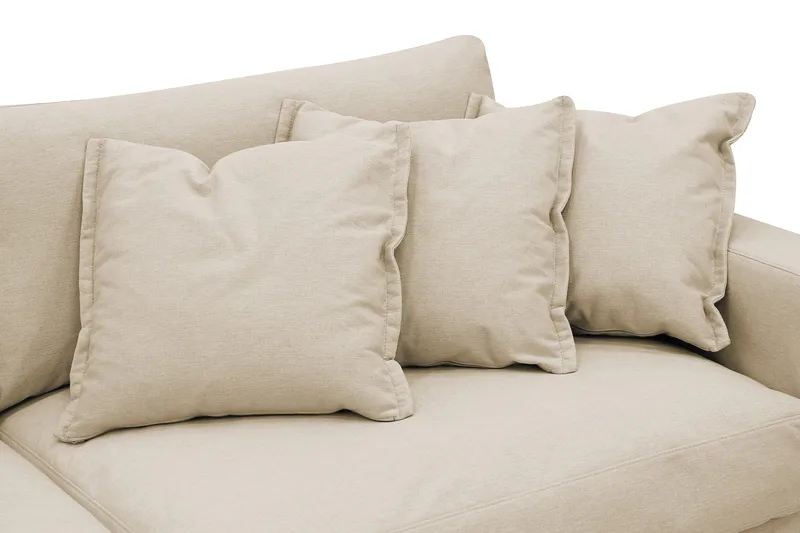Valencia Extra Deep 5-istuttava sohva irrotettavalla ja pestävällä verhoilulla - Beige - Huonekalut - Sohva