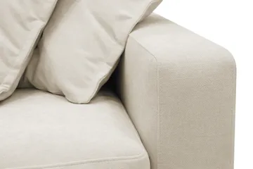 Valencia Extra Deep 5-istuttava sohva irrotettavalla ja pestävällä verhoilulla - Beige - Huonekalut - Sohva