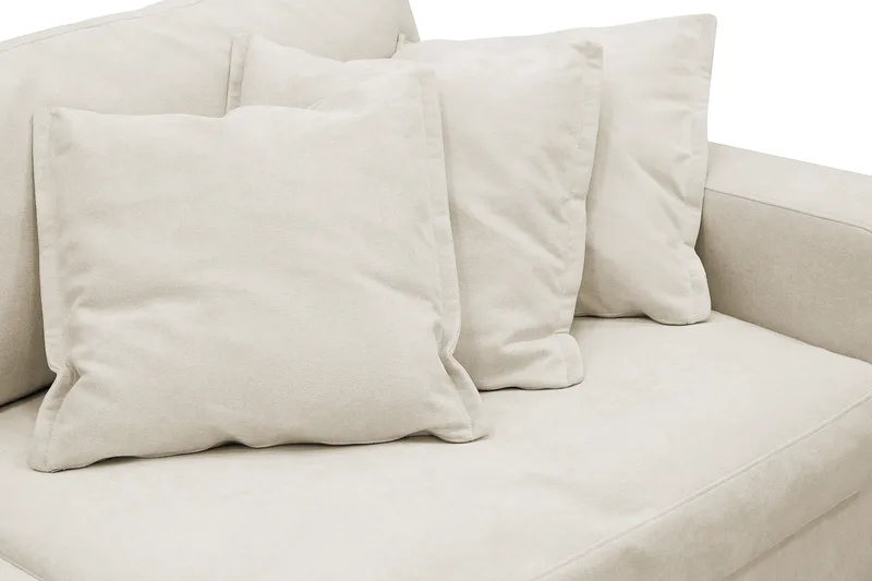 Valencia Extra Deep 5-istuttava sohva irrotettavalla ja pestävällä verhoilulla - Beige - Huonekalut - Sohva