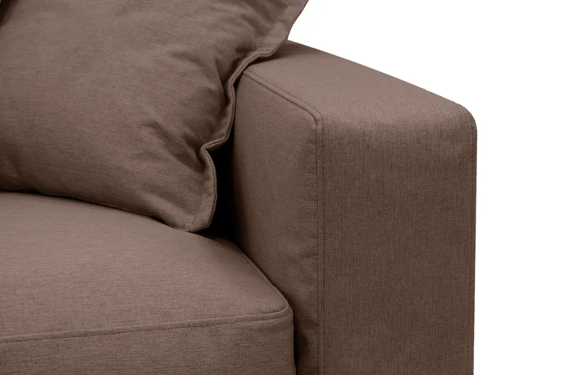 Valencia Extra Deep 5-istuttava sohva irrotettavalla ja pestävällä verhoilulla - Tummanruskea - Huonekalut - Sohva