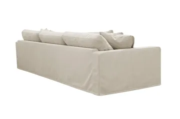Valencia Extra Deep 5-istuttava sohva irrotettavalla ja pestävällä verhoilulla - Beige - Huonekalut - Sohva