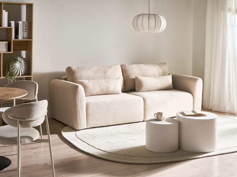 Vuodesohva Vaxholm - Vaalea beige - Huonekalut - Sohva - Vuodesohva - 3 istuttava vuodesohva