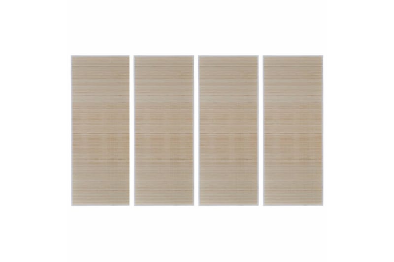 Bambumatot 4 kpl 120x180 cm - Beige - Kodintekstiilit & matot - Matto