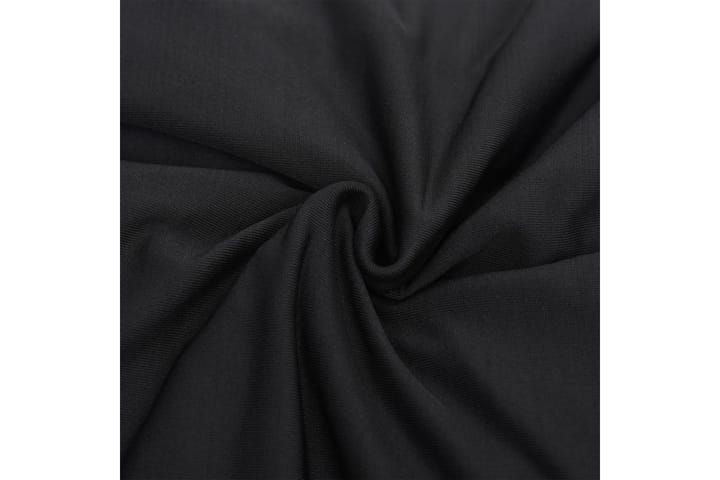 beBasic Joustava 4-istuttavan sohvan päällinen musta polyesteri jersey - Musta - Huonekalupäälliset