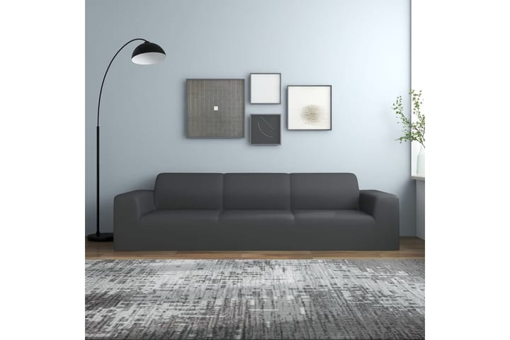 beBasic Joustava 4-istuttavan sohvan päällinen antr. polyesteri jersey - Antrasiitti - Huonekalupäälliset