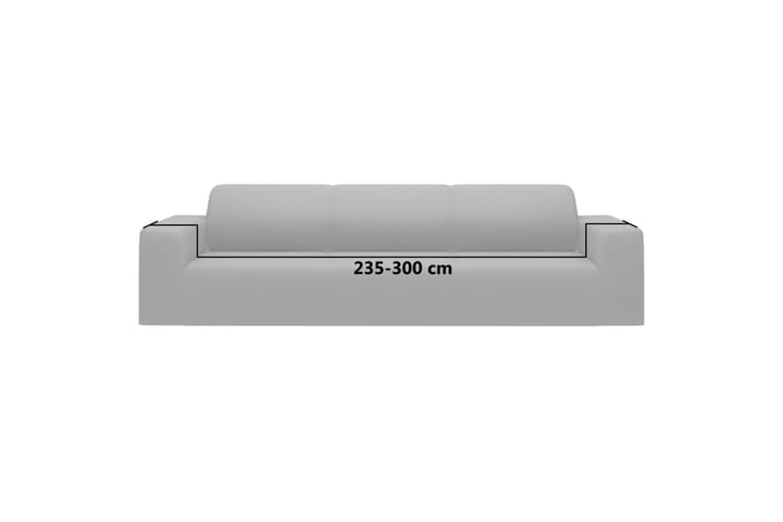 beBasic Joustava 4-istuttavan sohvan päällinen harmaa polyesteri jersey - Harmaa - Huonekalupäälliset