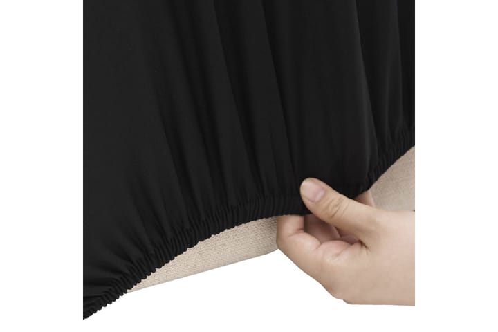 beBasic Joustava sohvanpäällinen musta polyesteri jersey - Musta - Huonekalupäälliset