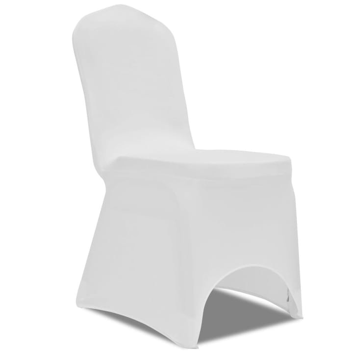Joustava tuolinpäällinen 100 kpl Valkoinenv - Valkoinen - Huonekalupäälliset