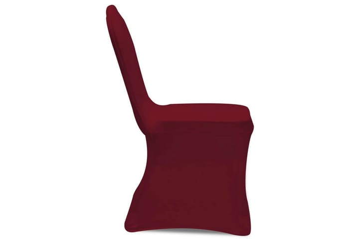 Venyvät tuolinsuojat 4 kpl Viininpunainen - Punainen - Huonekalupäälliset