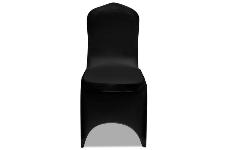 Joustava tuolinpäällinen 100 kpl Musta - Musta - Huonekalupäälliset