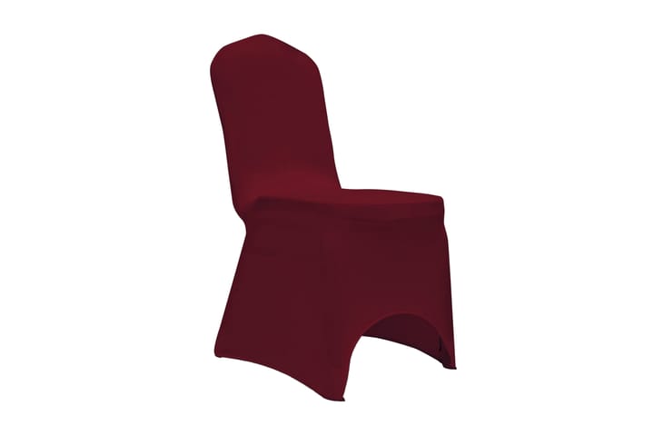 Joustava tuolinpäällinen 100 kpl Viininpunainen - Punainen - Huonekalupäälliset