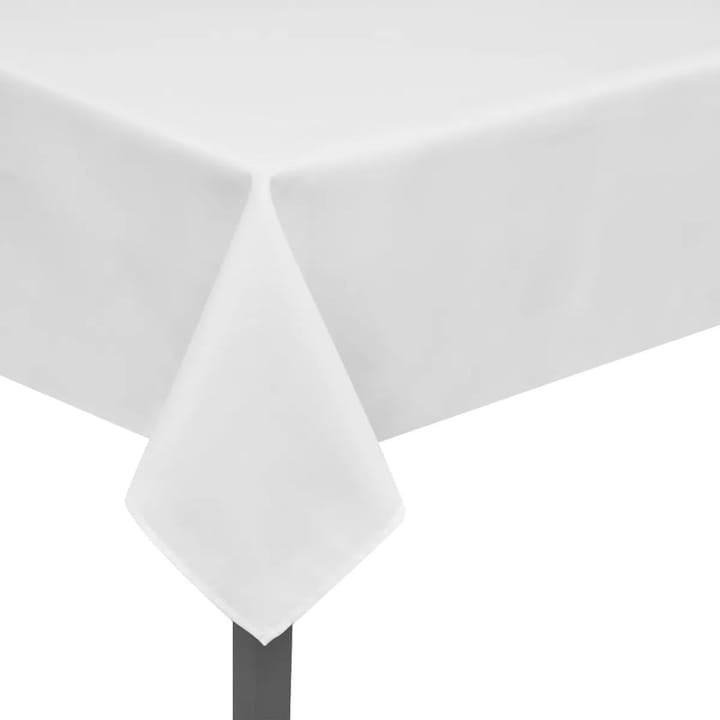 5 Pöytäliinaa Valkoinen 100 x 130 cm - Valkoinen - Kaitaliina - Keittiötekstiilit
