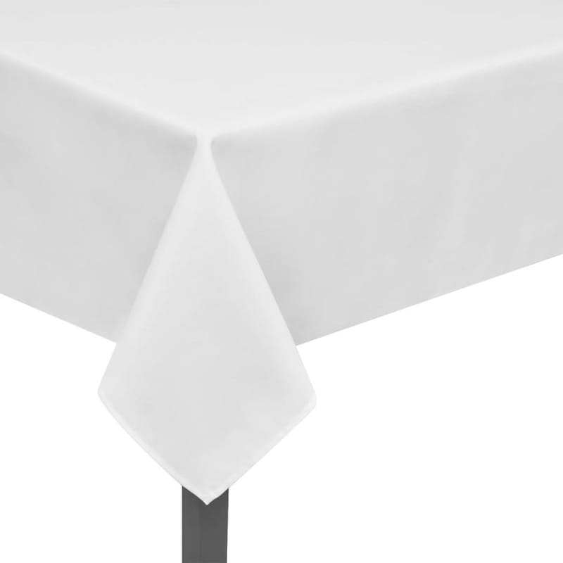 5 Pöytäliinaa Valkoinen 170 x 130 cm - Valkoinen - Kodintekstiilit & matot - Keittiötekstiilit