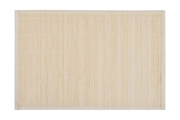 Bambu Tabletti 6 kpl 30 x 45 cm Luonnonväri - Beige - Pannunalunen - Pöytätabletti - Keittiötekstiilit