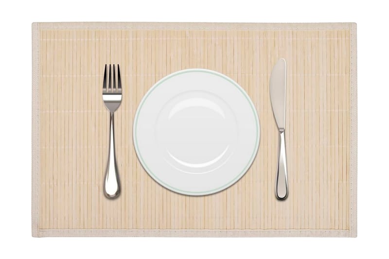 Bambu Tabletti 6 kpl 30 x 45 cm Luonnonväri - Beige - Kodintekstiilit & matot - Keittiötekstiilit