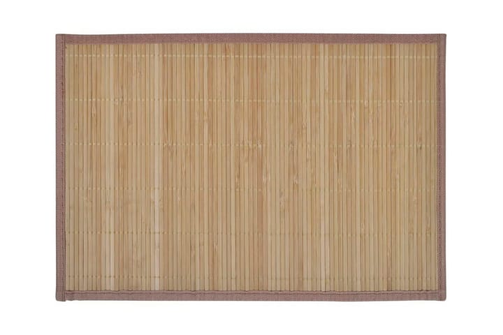 Bambu Tabletti 6 kpl 30 x 45 cm Ruskea - Ruskea - Pannunalunen - Pöytätabletti - Keittiötekstiilit