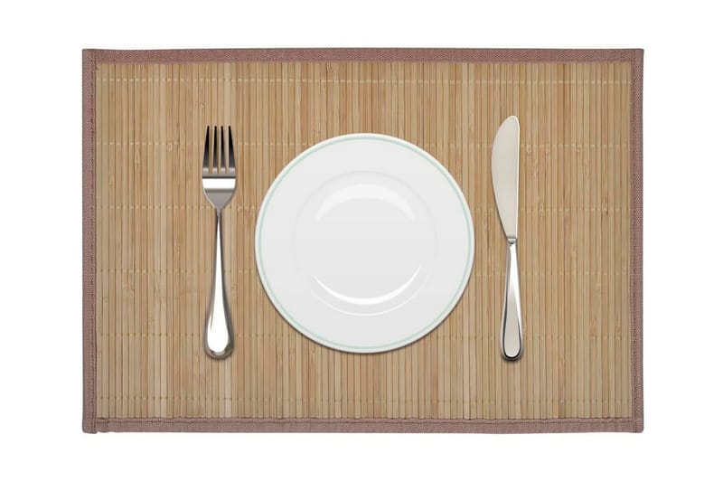 Bambu Tabletti 6 kpl 30 x 45 cm Ruskea - Ruskea - Kodintekstiilit & matot - Keittiötekstiilit