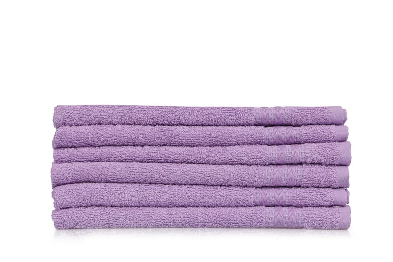 Käsipyyhe Hobby 30x50 cm 6-pak - Vaaleanliila - Kodintekstiilit & matot - Kylpyhuonetekstiilit - Pyyhe