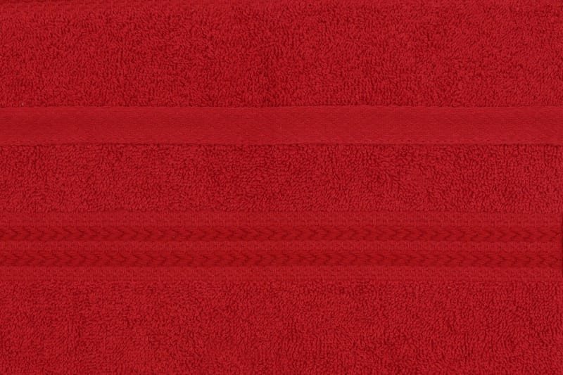 Käsipyyhe Hobby 30x50 cm 6-pak - Punainen - Kodintekstiilit & matot - Kylpyhuonetekstiilit - Pyyhe