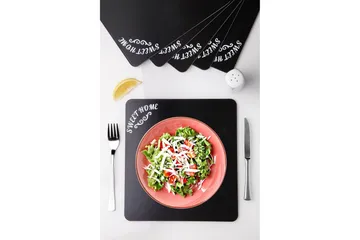 Pöytätabletit 6 -pak - Musta - Kodintekstiilit & matot - Keittiötekstiilit