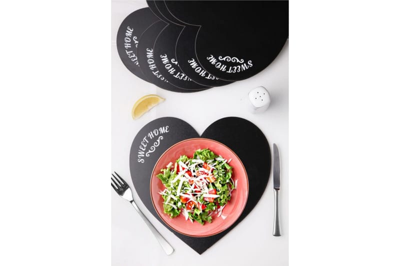 Pöytätabletit 6-pak - Musta - Kodintekstiilit & matot - Keittiötekstiilit