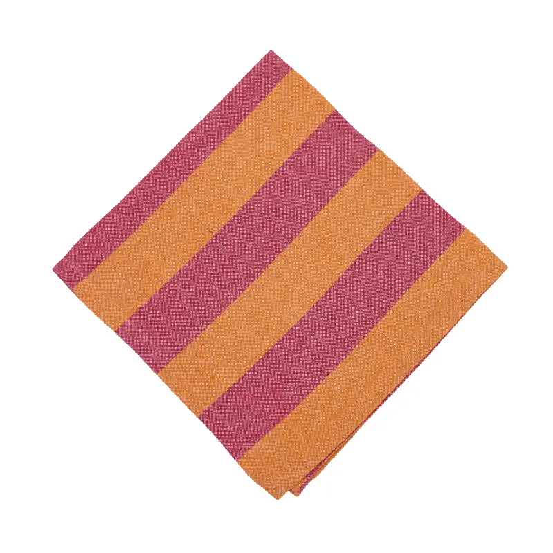 Rovik servetti 45x45 cm, Oranssi/vaaleanpunainen