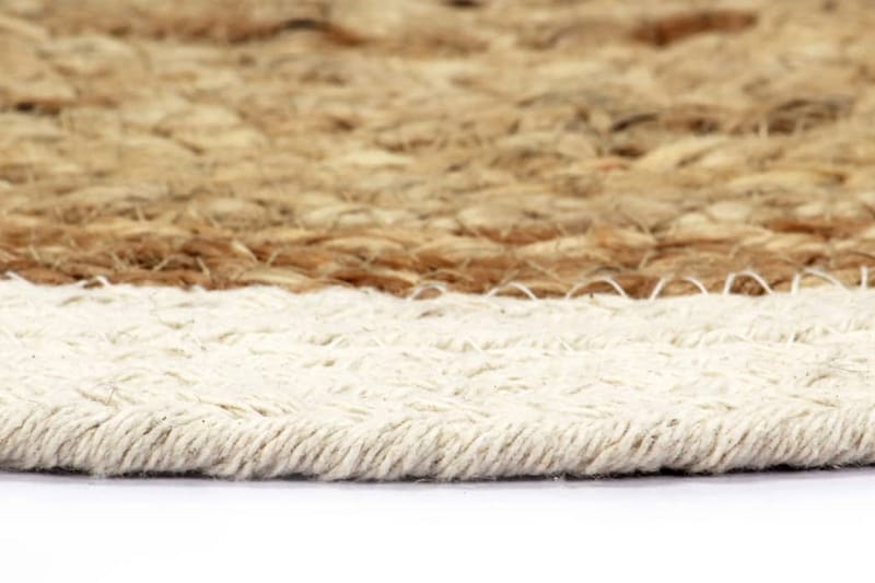 Tabletit 4 kpl luonnollinen 38 cm pyöreä juutti ja puuvilla - Ruskea - Kodintekstiilit & matot - Keittiötekstiilit