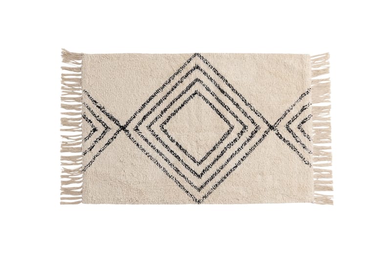 Kylpyhuonematto Love 50x80 cm, Valkoinen