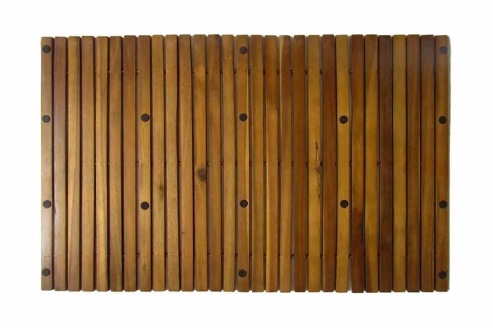 3 kpl Akaasia Kylpyhuoneen Matto 80 x 50 cm - Ruskea - Kylpyhuoneen matto