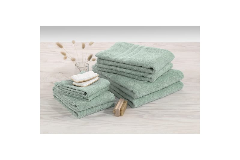 Frotee Perus 60 x 130 cm Vihreä - Vihreä - Kodintekstiilit & matot - Kylpyhuonetekstiilit - Pyyhe