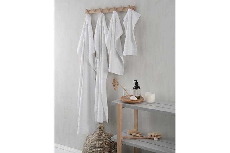 Frotee Perus 60 x 130 cm Valkoinen - Valkoinen - Kodintekstiilit & matot - Kylpyhuonetekstiilit - Pyyhe