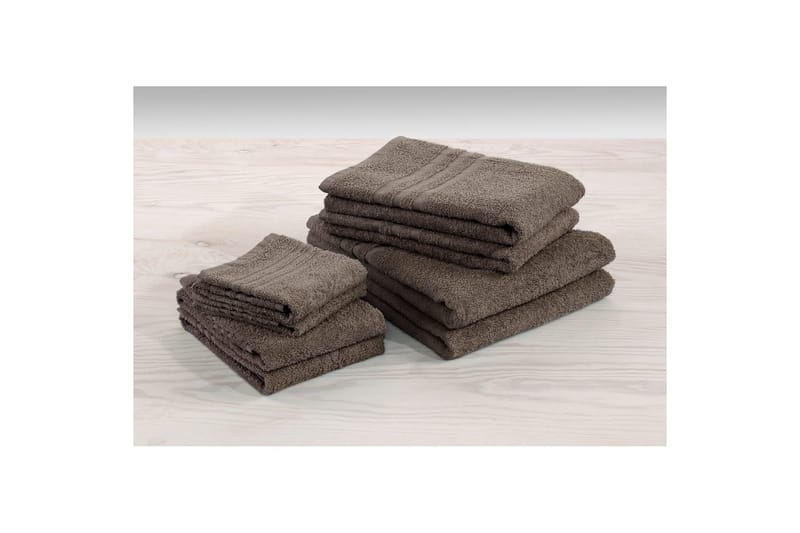 Käsipyyhe Perus Frotee - Ruskea - Kodintekstiilit & matot - Kylpyhuonetekstiilit - Pyyhe
