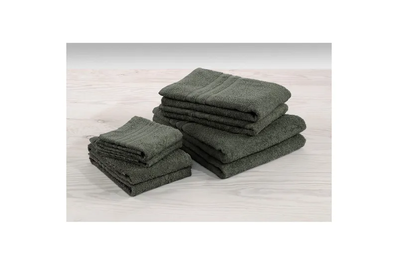 Käsipyyhe Perus Frotee - Tummanvihreä - Kodintekstiilit & matot - Kylpyhuonetekstiilit - Pyyhe